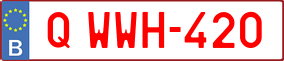Trailer License Plate